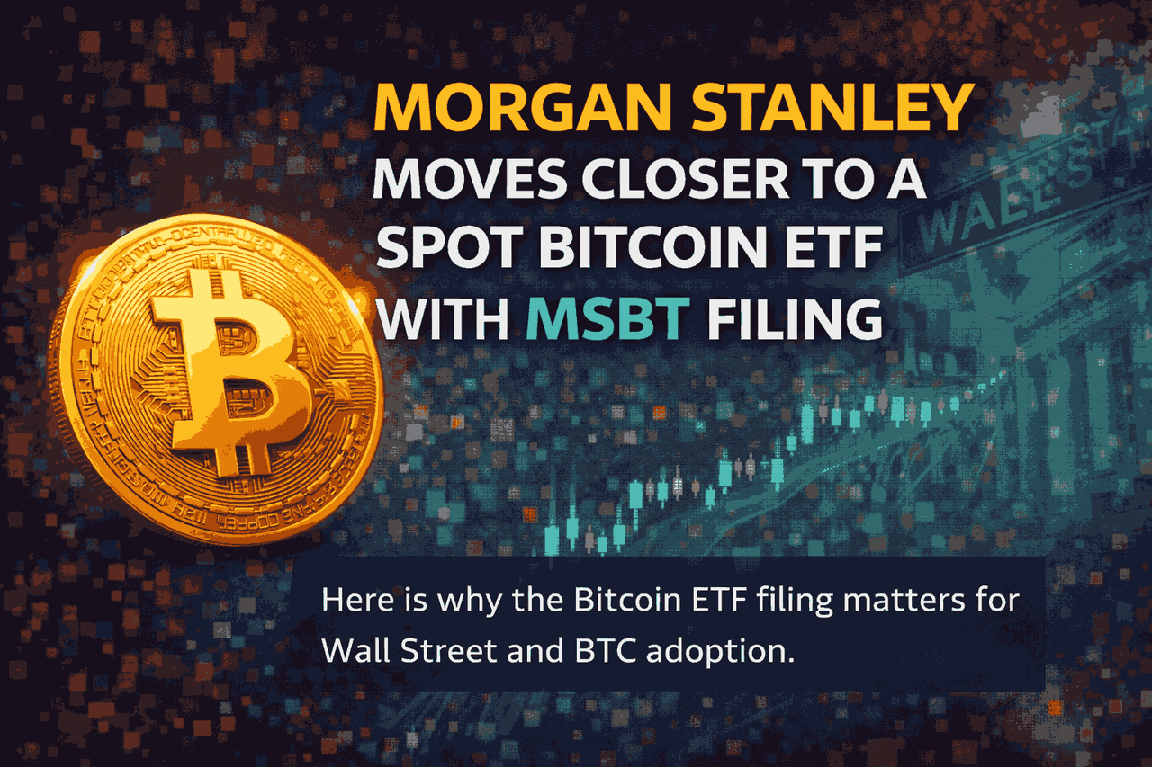 Morgan Stanley Moves Closer to a Spot Bitcoin ETF With MSBT