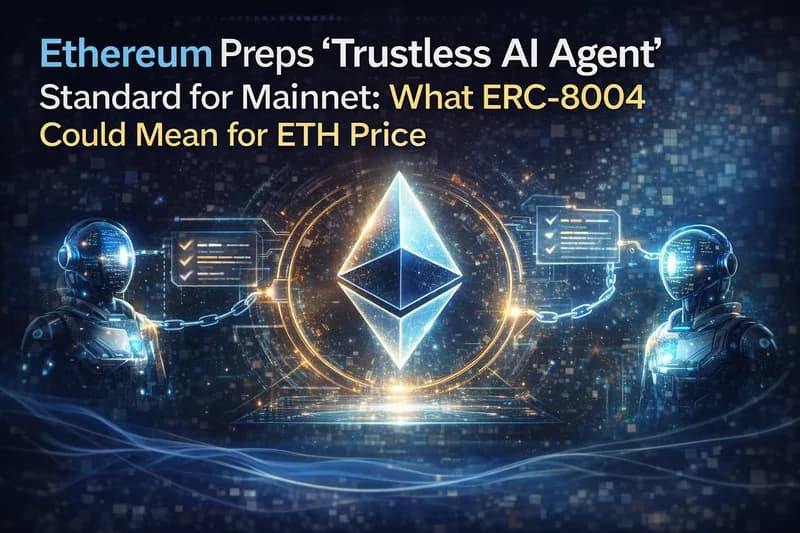Ethereum Preps “Trustless AI Agent” Standard for Mainnet: What ERC-8004 Could Mean for ETH Price