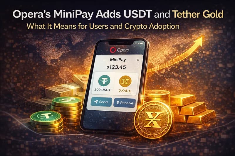 Opera’s MiniPay Adds USDT and Tether Gold: What It Means for Users and Crypto Adoption