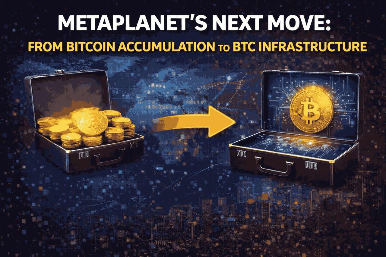 Metaplanet's Next Move: From Bitcoin Accumulation to BTC Infrastructure