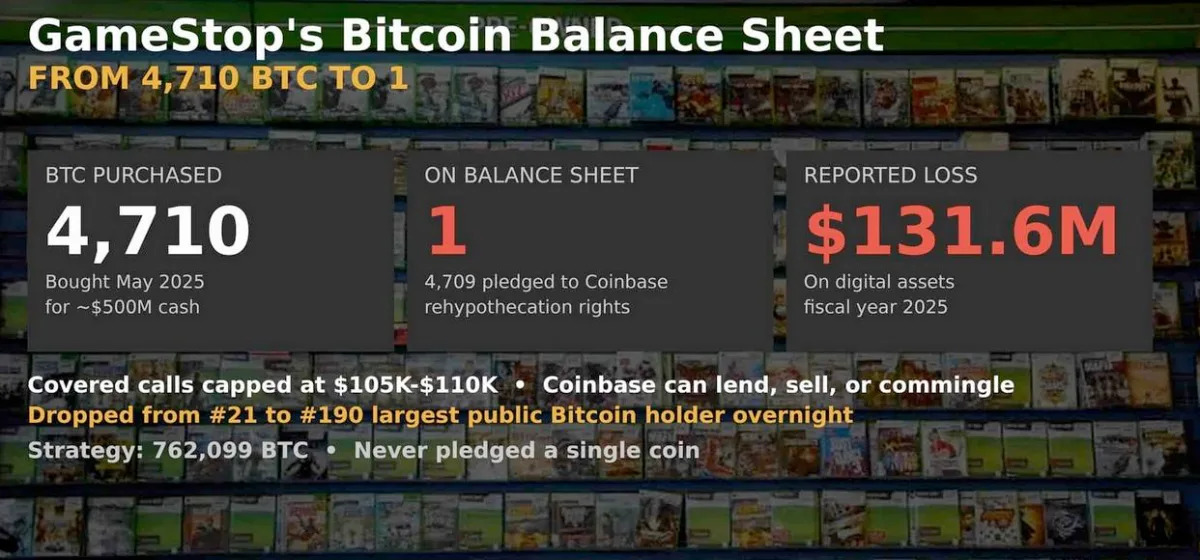 Gamestop´s bitcoin balance sheet